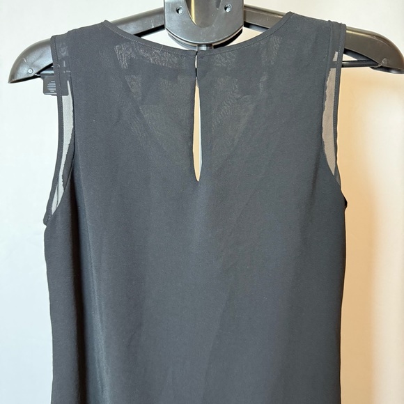 White House Black Market Black High Low Dress, Sleeveless V-Neck, Sz. 8 2/$25 - Picture 5 of 10